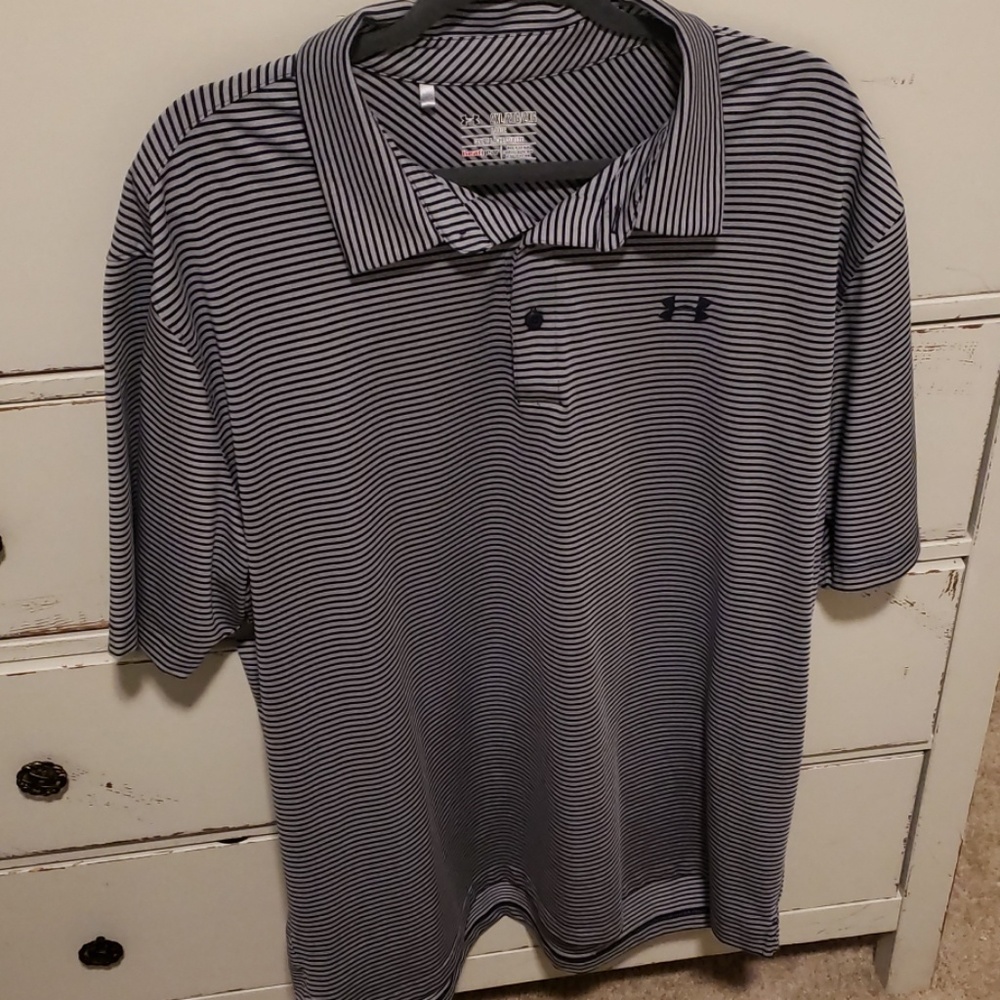 Striped short sleeve Under Armour polo